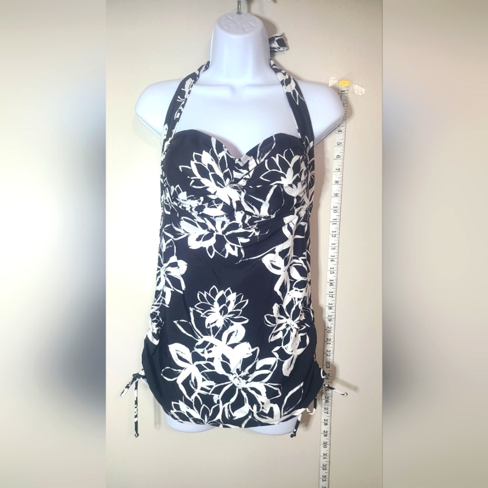 Swim dress Black & white - Love my curves one piece-‎ S8ze 12